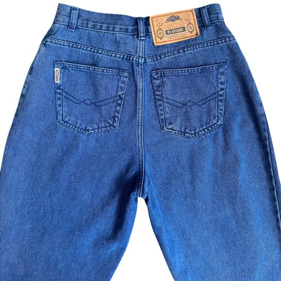 Vintage 90s Y2K PS Gitano Colbat Blue HighWaisted Jeans - Picture 4 of 7